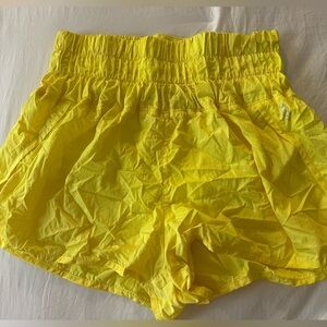 Yellow Free people shorts Medium